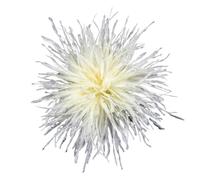 Feather Corsage Ostrich Feather Brooch Colorful Lapel Pins Scarf Clips For Women Men Luxury Clothing Jewelry Accessories(Coffee)