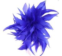 Feather Corsage Personality Trendy Colorful Artificial Feather Brooch For Women Men Host Suit Decoration Pin for Wedding Party Dance Banquet(Color-06)