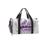 Feather Crystal Art Sports Duffel Bag-Weekender with Shoe Compartment