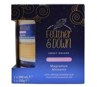 Feather & Down Magnesium Moments (Magnesium Sleep Salts & Soothing Sleep Butter) - Encourages relaxation, all you need to help induce a goods night sleep. Vegan Friendly & Cruelty Free.