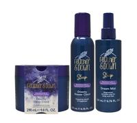 Feather & Down Magnesium & Passionflower Sleep Set - Dream Mist (200ml), Shower Mousse (200ml) & Whipped Body Butter (290ml) - Calming Aromatherapy for Sleep & Stress Relief