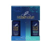 Feather & Down Pillow Spray Duo Gift Set (50ml Sweet Dreams Pillow Spray & 50ml Breathe Well Pillow Spray) - The Perfect Sleep Gift. Cruelty Free. Vegan Friendly.