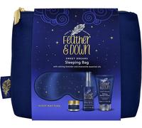 Feather & Down Sleeping Bag Gift Set (luxury eye mask, sleep balm, pillow...