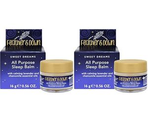 Feather & Down Sweet Dream All-Purpose Sleep Balm (16g) - With Calming Lavender And Chamomile Essential Oils To Encourage A Restful Night's Sleep. Vegan Friendly & Cruelty Free. (Pack of 2)