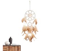 Feather Dream Catcher,Dream Catcher Feathers | Hanging Wall Decoration,Home Decor Shell Round Feather Dream Catcher for Wall, Handmade Wall Art Ornament