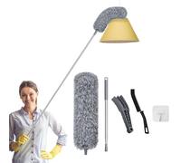 Feather Duster 5PCS Reusable Duster Washable Ultra Fine Fiber Head Shutter Brush Gap Brush for Cleaning Roof High Ceiling Fan Blinds Cobweb