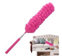 Feather Duster - Ceiling Duster With Telescoping Pole, Reusable Fiber Dusting Brus Wahsable Bendable Microfiber Duster Spider Web Brush For Home Car Offices