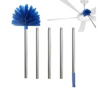 Feather Duster Extendable - Overhead Cleaning Cobweb Sweepers, Spider Web Brush with Adjustable Handle | Durable Extendable Dusting Tool with Long Reach for Offices Vehicle Furniture Ceiling Fan