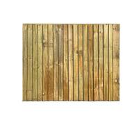 Feather Edge Fence Panels, Tanalised Pressure Treated Timber with Security Closeboards, Vertical Garden Boundary Boards for Outdoor Garden (6FT (L) X 5FT (H))