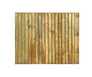 Feather Edge Fence Panels, Timber Fence Panel, Tanalised Pressure Treated with Security Closeboards, Vertical Garden Boundary Boards, Length X Height Feet (6FT (L) X 4FT (H), 3)