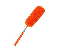 FEATHER EXTENDABLE TELESCOPIC CLEANING DUSTER MICROFIBRE BRUSH EXTENDING Cleaning Supplies House Skirting Exterior Vinyl (Orange, One Size)