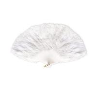 Feather Fan White Accessory for Fancy Dress
