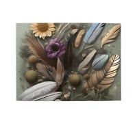 Feather flower Horizontal Wooden Puzzle 500 Pcs Develop Hands-on Skills for Relax and Parent-Child Interaction