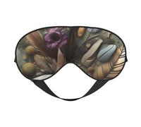 Feather Flower Soft Eye Mask. Unisex, Comfortable and Breathable, Suitable for Daily Rest. Helps You Quickly Enter Deep Sleep.