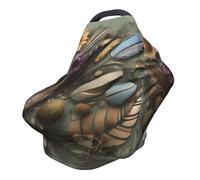 Feather flower Versatile full-print Stroller Chair Cover/Nursing Cover, specially designed for your baby