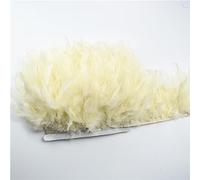 Feather Fringe, Tail Feather Ribbon, Fringe,3M Fluffy Feathers Trim on Tape Tassel Sewing Trimmings DIY Clothes Dress Decoration(28.White)