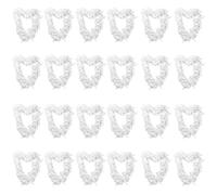 Feather Garland Christmas Decoration - Pack Of 24 - White Festive Feather Tinsel Boa Perfect For Christmas Tree Decorations