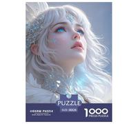 Feather Girl 1000 Piece for Kids, Fun Challenging & Brainteasing Jigsaw Puzzles, Jigsaw Puzzle Home Decoration Gifts for Family, Friends 38x26cm/1000pcs