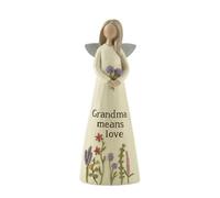 Feather & Grace Angel Figurine - Grandma Means Love
