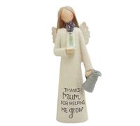 Feather & Grace Angel Figurine - Mum (Thanks For Helping Me Grow)