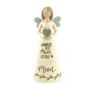 Feather & Grace Angel Figurine - Mum (World's Best)
