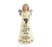 Feather & Grace Angel Figurine - Sister (I'd Go Crazy Without You)