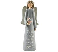 Feather & Grace Bird, Figurine for Nan, Statue for Home or Room Decor, Guardian Angel Ornament Gifts for Her-Resins-Multi, one Size