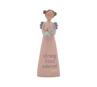Feather & Grace Birth Angel Hand Painted Decorative Figurine Resin with April | Pefect Decortation for Living Room, Bookshelf, Desk | Gift for friend & family - Multicolor