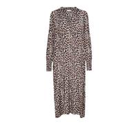 Feather Gray Leo Print Dress Kadrylia - female - Kaffe - Midi Dresses - Multicolor - S - Dresses S