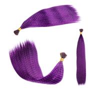 Feather Hair Extensions，Feather Hair Extension 20pcs Hair Feathers Extension Kit Feathers Long Feather Hair Extensions in Purple and Blue (Color : 7, Size : 16inch 40cm)(4)