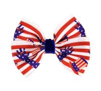 Feather Hair Fascinator Headband Independence Day Star Hair 4th Of July Plastic Patriotic Party Party Props (Watermelon Red, One Size)
