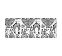 Feather Head Band Teepee Tent Mouse Pad 12x31.5in Extended Desk Throw