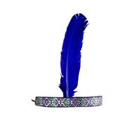 Feather Headband Carnival Flower Feathered Headpiece 20s Fascinators for Women, 1920s Feather Headwear Feather Headpieces, Creative Cute Hair Accessories Practical for Cocktail (Blue, One Size)