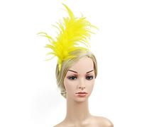 Feather Headband Feather Fascinator Headband 1920s Fascinator Headwear Feather Headband Tea Party Headwear for Carnival Halloween Party