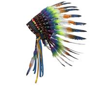 Feather Headdress | Indian | Choose Color Party Decorations Kids (Light blue, 43x30 cm)
