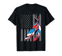 Feather Indian Native American Flag Indigenous Pride Freedom T-Shirt