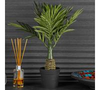 (Feather Leaf, 1) Artificial Palm Tree Plant Home Office Decoration