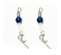 Feather-Light Non-Piercing Nipple Clamps, Adjustable Pressure for Sensual Tease, Perfect for Couples Play and BDSM, Women’s Adult Toy (Blue)