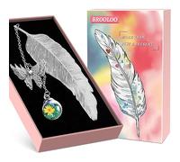 Feather Metal Bookmark Gifts for Women: Teacher Gifts for Women Mum Wife Her Ladies Unique Birthday Gifts Ideas, Funny Gifts for Women Craft Butterfly Gifts for Book Lovers, Gifts for Mothers Day