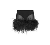 Feather Mini Skirt- female- The Attico- Short Skirts- Blue- M- Skirts M
