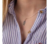 Feather Necklace - Sterling Silver