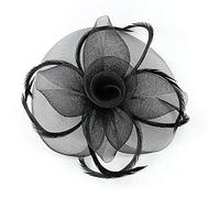 Feather Net Hat Women Wedding Lace Hair Clip Ladies Flower Fascinator Bride Headwear Vintage Party Headbnd Dress Brooch Corsage Girl Handmade Hairpin Hat Banquet Cocktail Ball Festival Headpiece