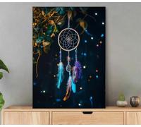 Feather Paint by Numbers for Adults with Frame 60x80cm Adult Paint by Numbers Dreamy Oil Painting DIY Art Craft Kit with Brushes and Acrylic Pigment for Home Bedroom Wall Decor, Gifts Women Ly2-4311