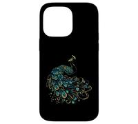 Feather Peacock Lover Artwork Animal Art Teal Peacock Bird Case for iPhone 14 Pro Max