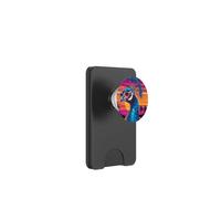 Feather Peacock Lover Artwork Animal Art Teal Peacock Bird PopSockets PopWallet for MagSafe