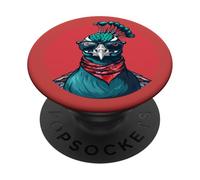 Feather Peacock Lover Artwork Animal Colorful Peacock Bird PopSockets Adhesive PopGrip