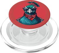 Feather Peacock Lover Artwork Animal Colorful Peacock Bird PopSockets PopGrip for MagSafe