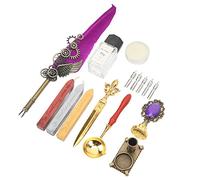 Feather Pen Set Retro Style Ink Pen Wing Quill Writing Correction Supplies