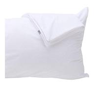 Feather Proof Pillow Protectors Queen Size with Zipper Set of 2 - 100% Waterproof - Down Proof - Bamboo Viscose Terry Surface