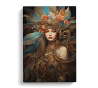 Feather Renaissance Art Canvas Wall Art Print 30x20 Inch